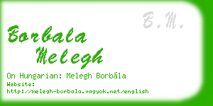 borbala melegh business card